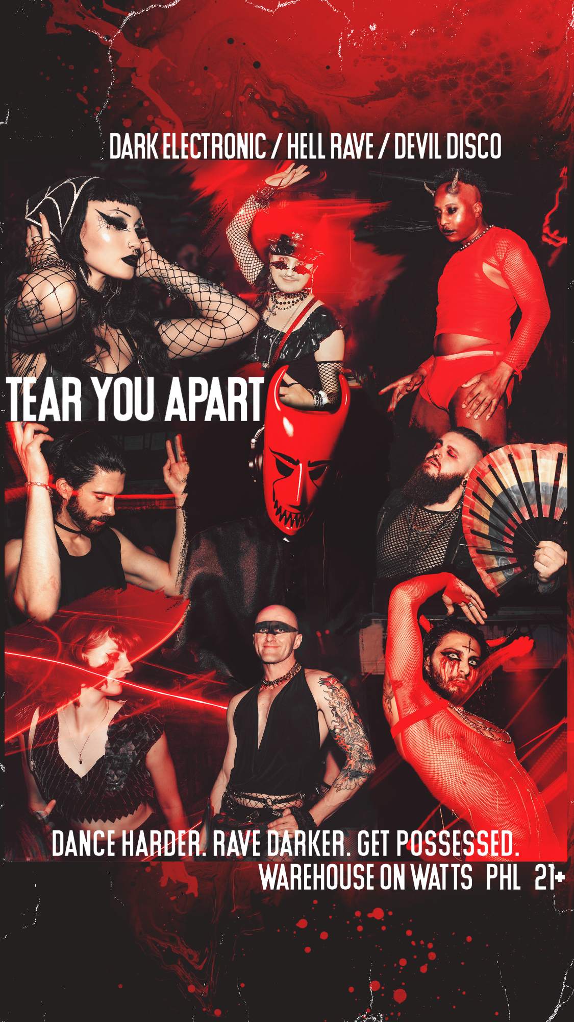 TEAR YOU APART (Dark Electronic / Hell Rave / Devil Disco) at Warehouse ...