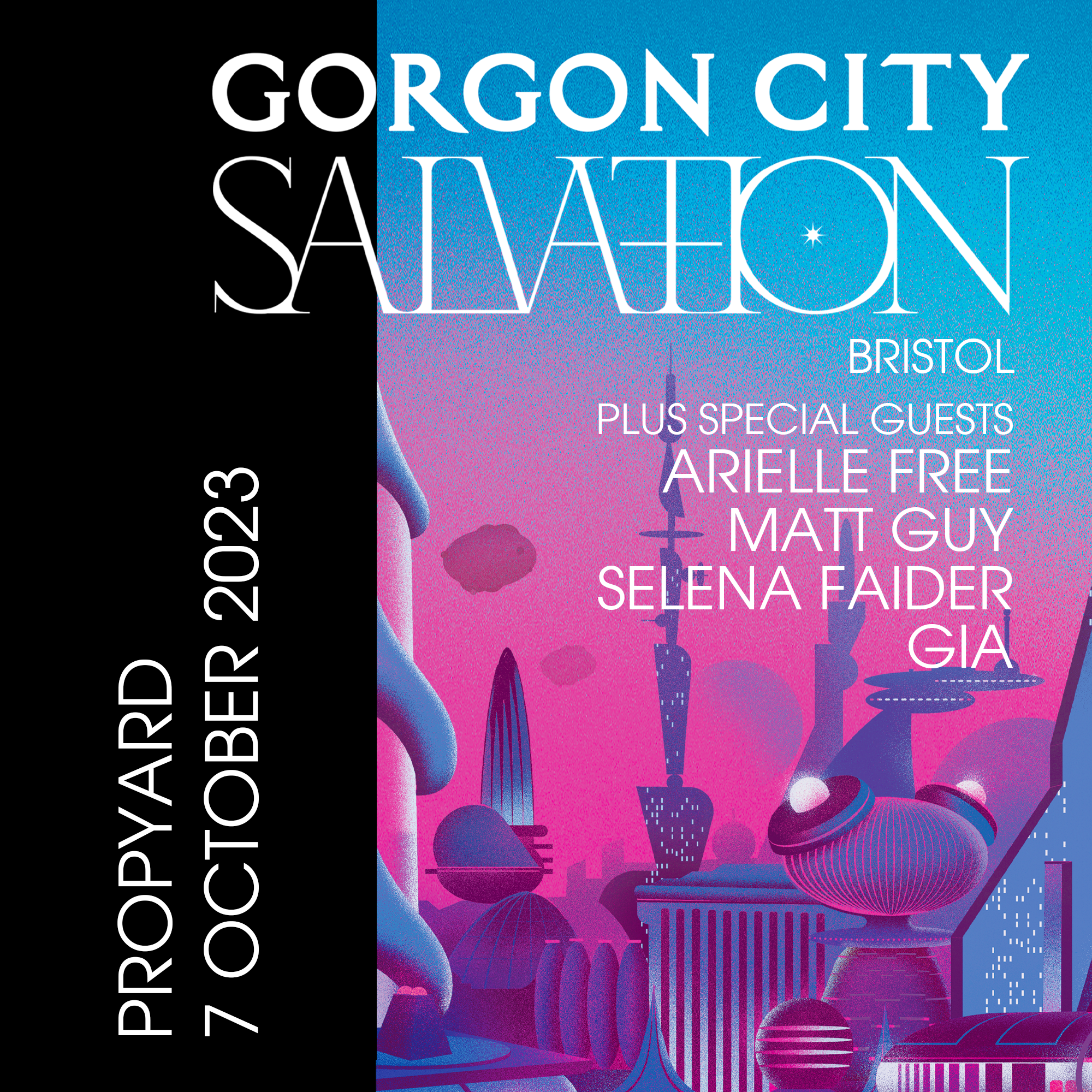 Gorgon City, Bristol (Salvation Tour) - フライヤー表