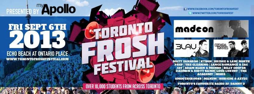 Toronto Frosh Festival - Página frontal