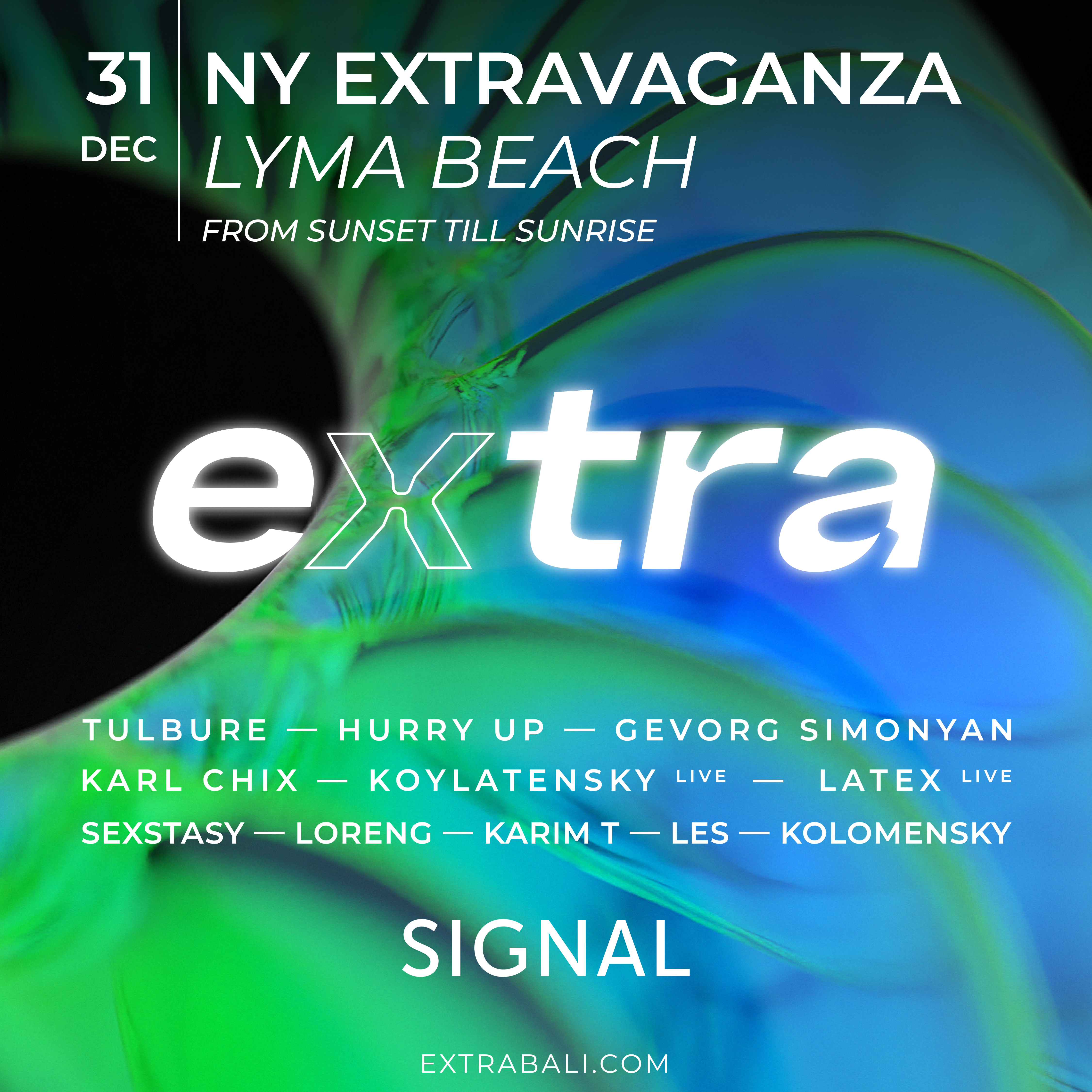 EXTRA: NY Extravaganza (with Desoner stage) - フライヤー裏