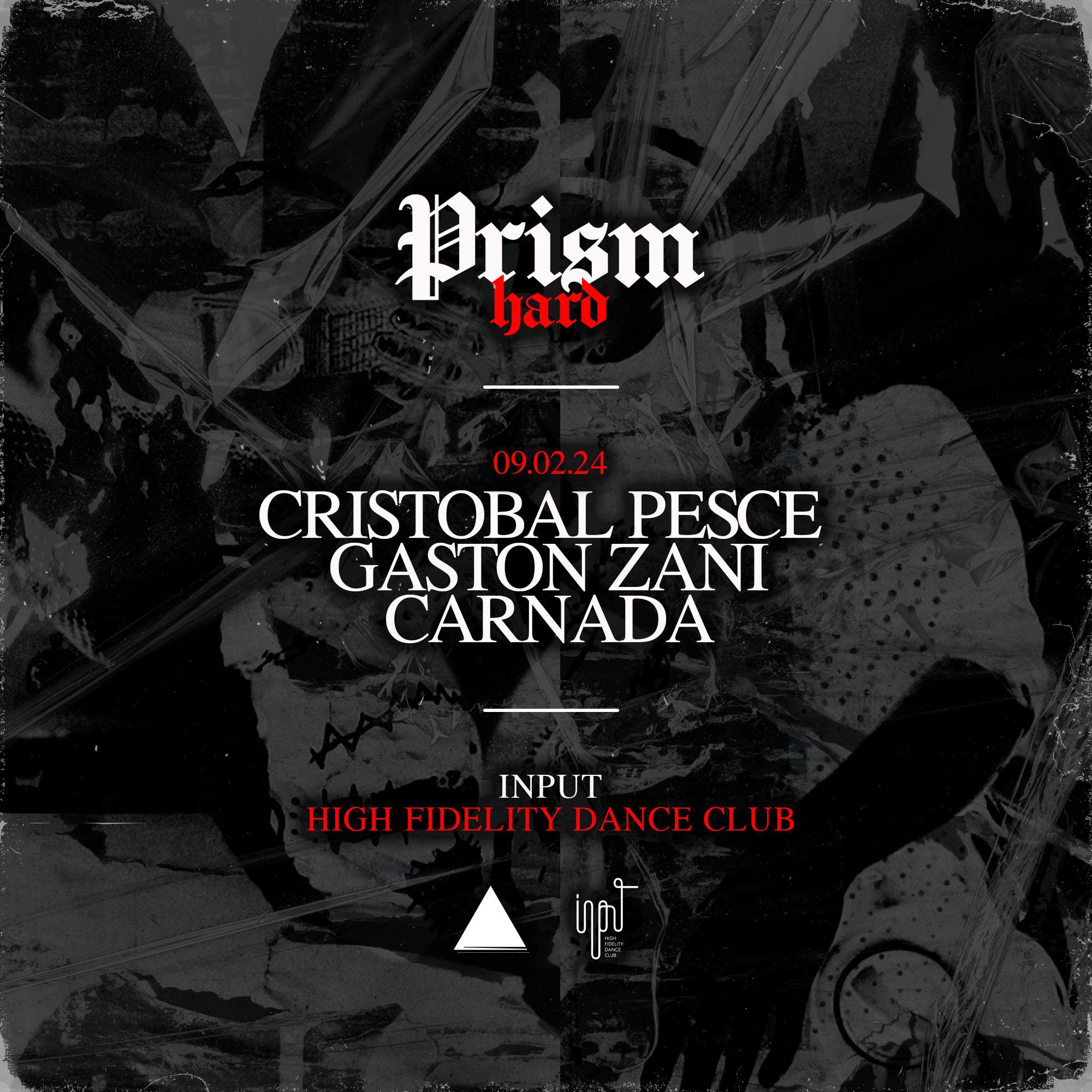 PRISM pres CRISTOBAL PESCE - フライヤー表