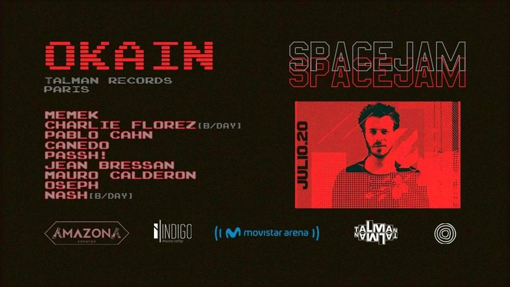 Amazona & Spacejam with Okain [Talman Records - Paris] - フライヤー表