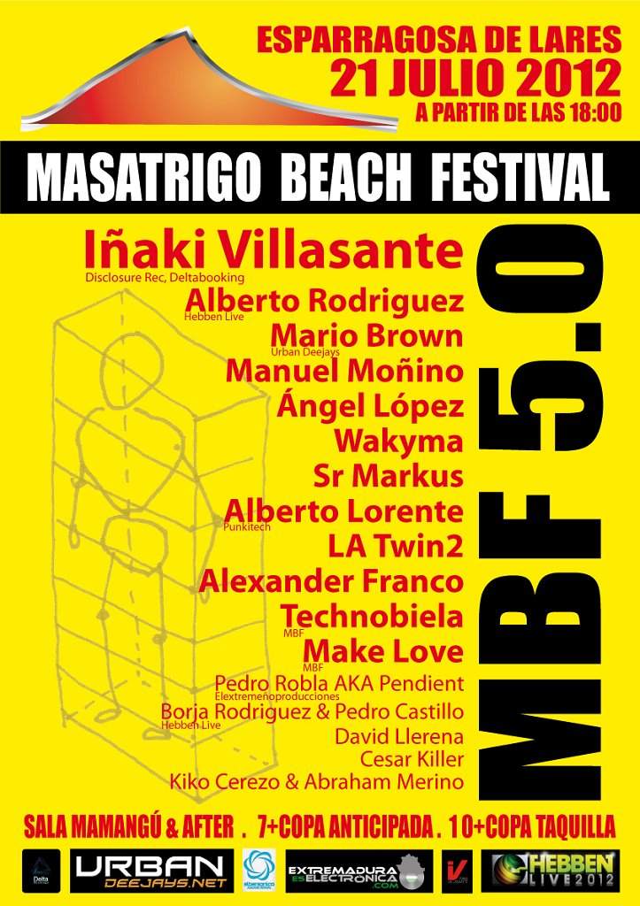 Masatrigo Beach Festival - フライヤー裏