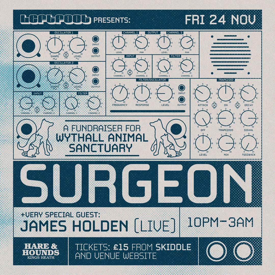 Surgeon + James Holden [Live] - フライヤー表