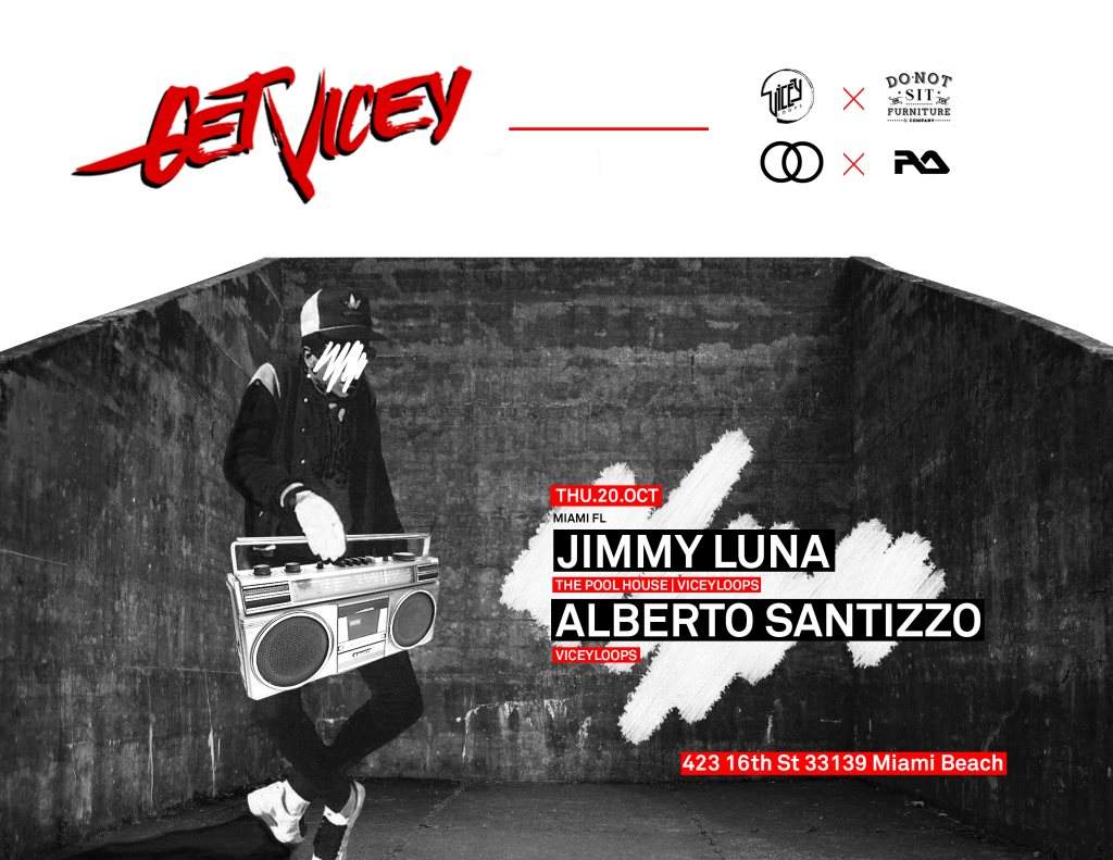 Get Vicey with Jimmy Lunna & Alberto Santizzo - フライヤー表