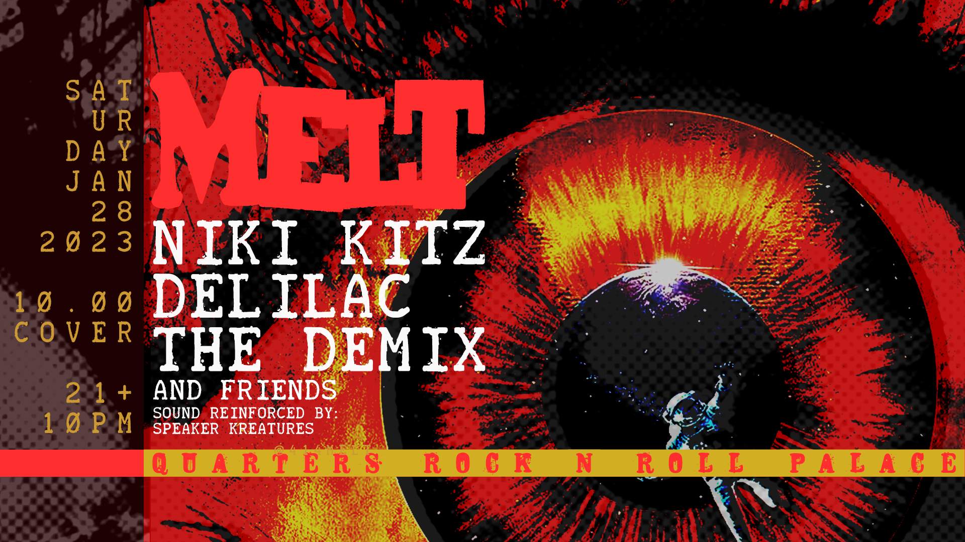 MELT: Niki Kitz, Delilac, The Demix - Página trasera