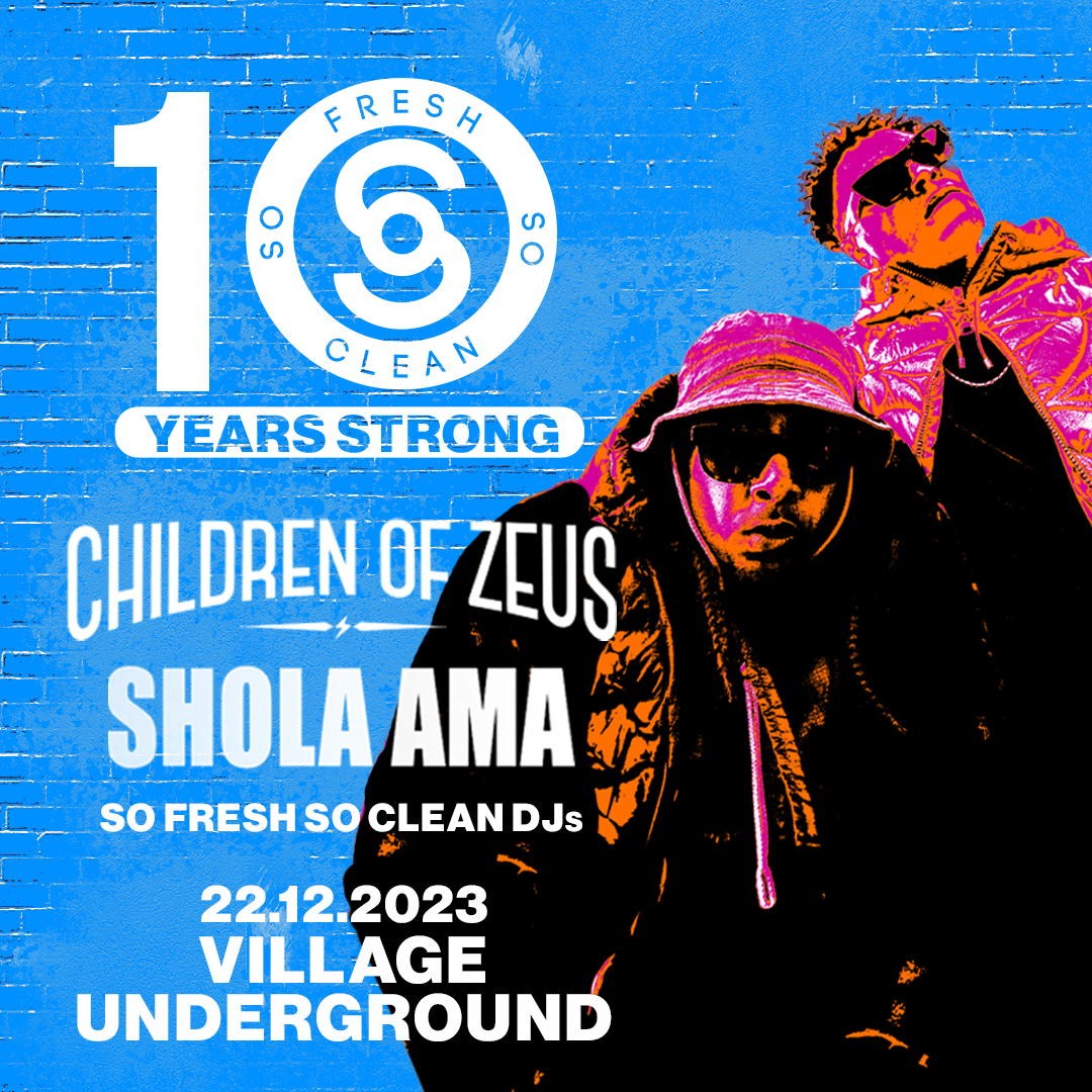 So Fresh So Clean - 10 Years Strong w/ Children of Zeus, Shola Ama, Harry Love - Página trasera