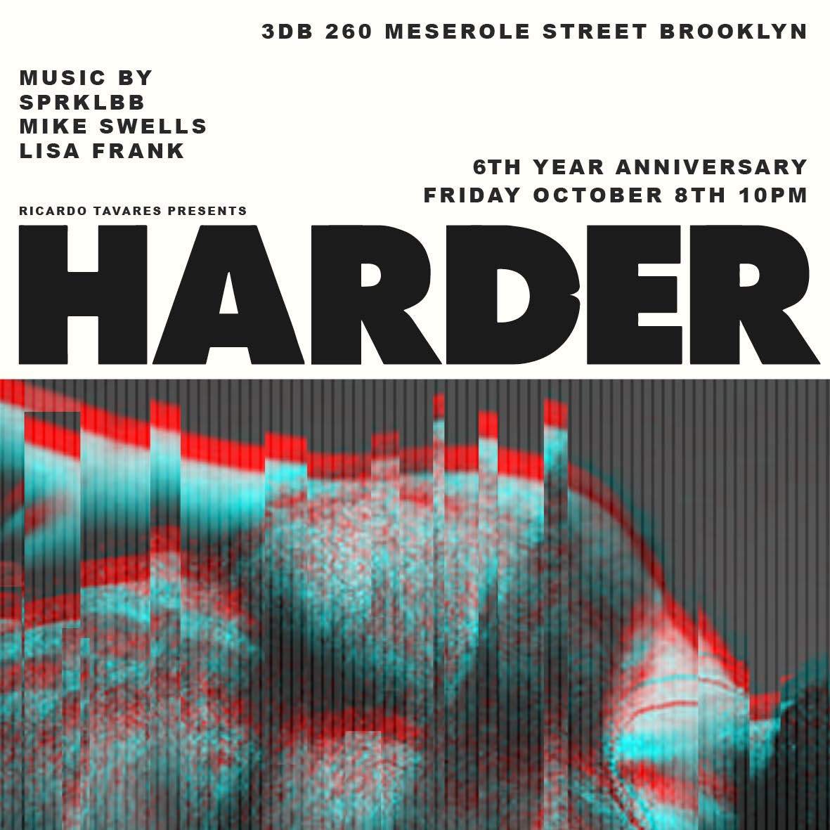 Harder 6th Anniversary - フライヤー表