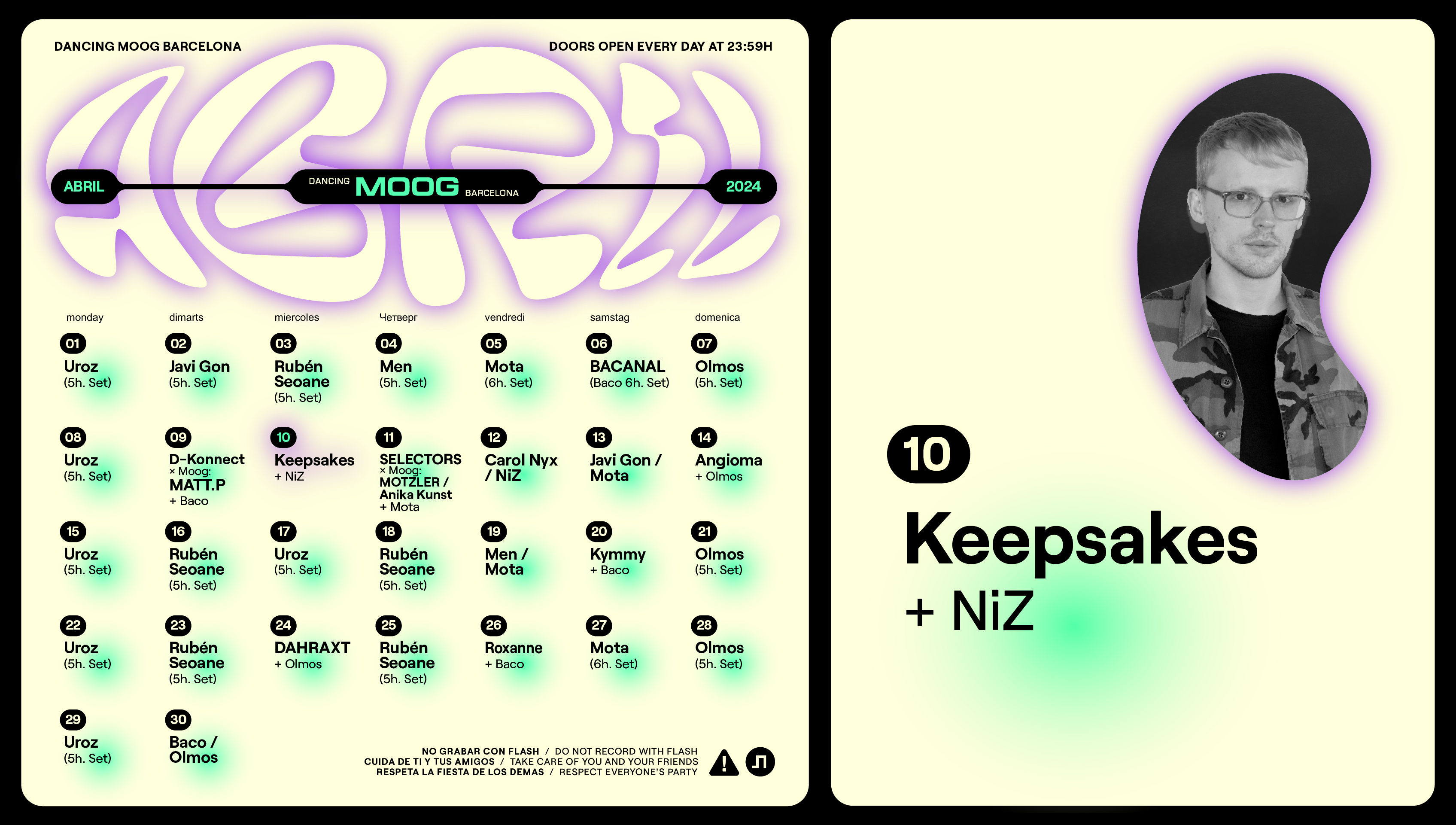 Keepsakes + NiZ - Página frontal