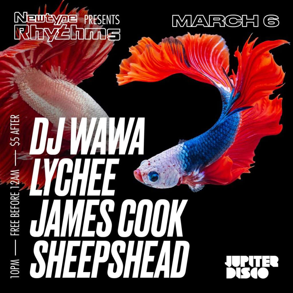 DJ Wawa / Lychee / James Cook / Sheepshead - フライヤー裏