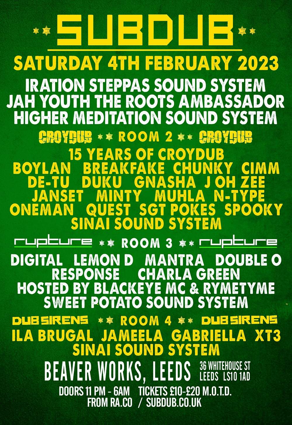 Subdub - Iration Steppas, Jah Youth, Higher Meditation, Sinai, Croydub ...