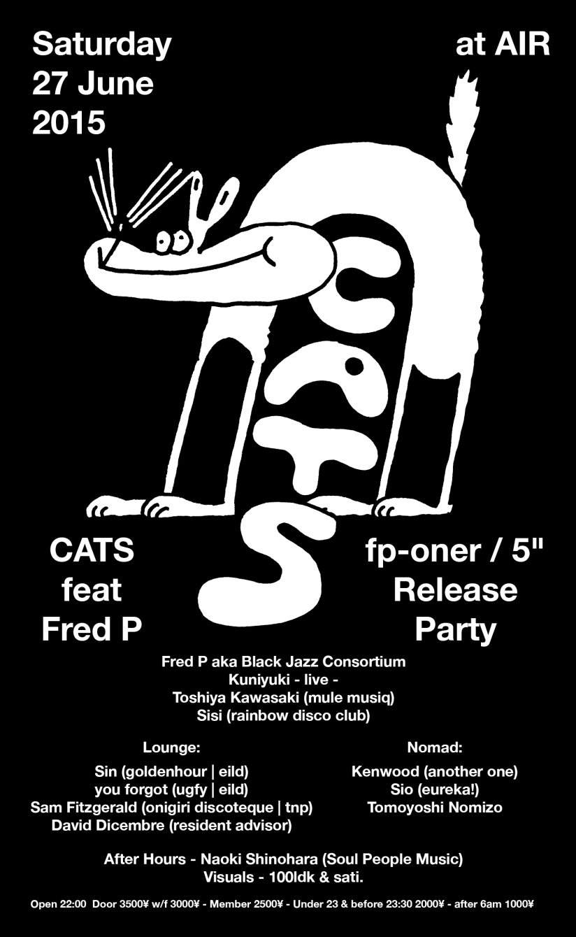 Mule Musiq presents Cats Feat. Fred p fp-Oner aka Fred p '5' Release Party - Página trasera