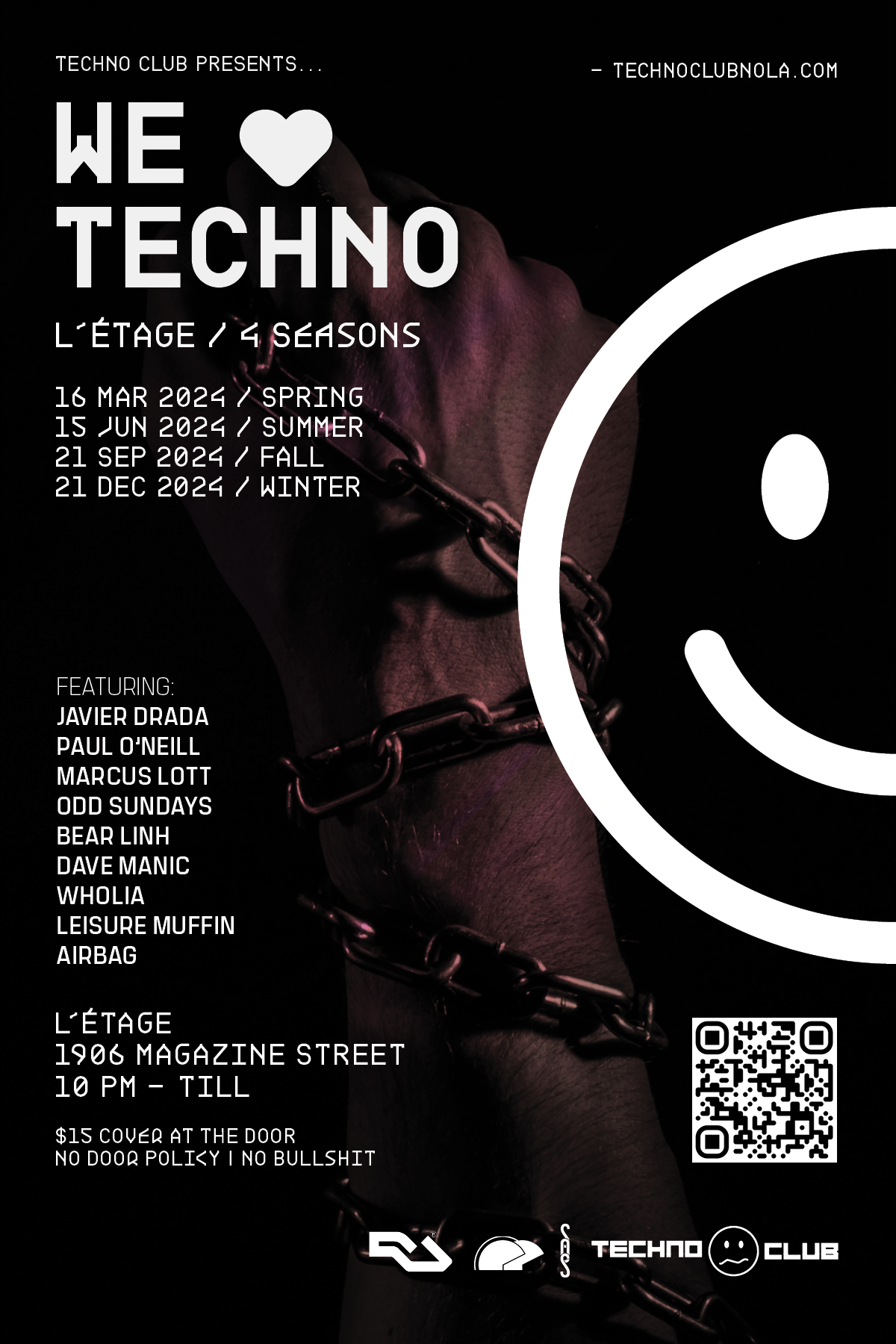 Techno Club presents We Love Techno 2.0 - Página trasera