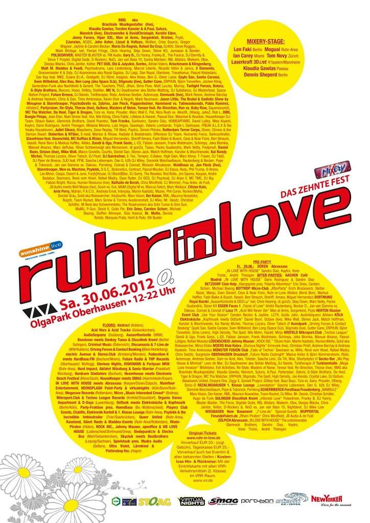 Ruhr In Love Festival - Página frontal