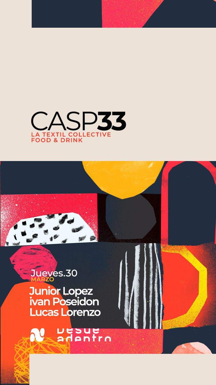 CASP33 / La Textil Collective / Jue_30 - フライヤー表