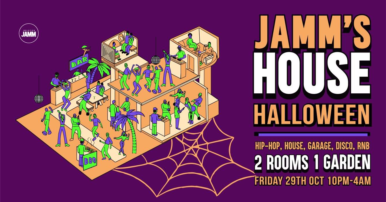 Jamm's House Halloween: Hip-Hop x House x UKG x Disco x RnB - Página frontal