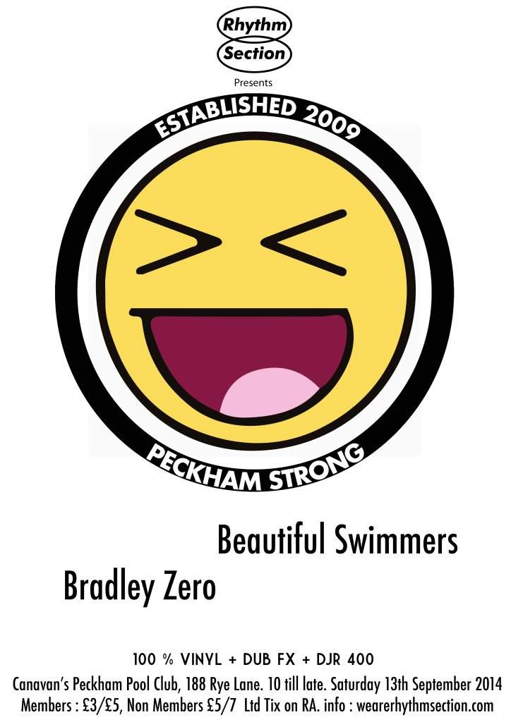 Rhythm Section with Beautiful Swimmers & Bradley Zero - Página trasera
