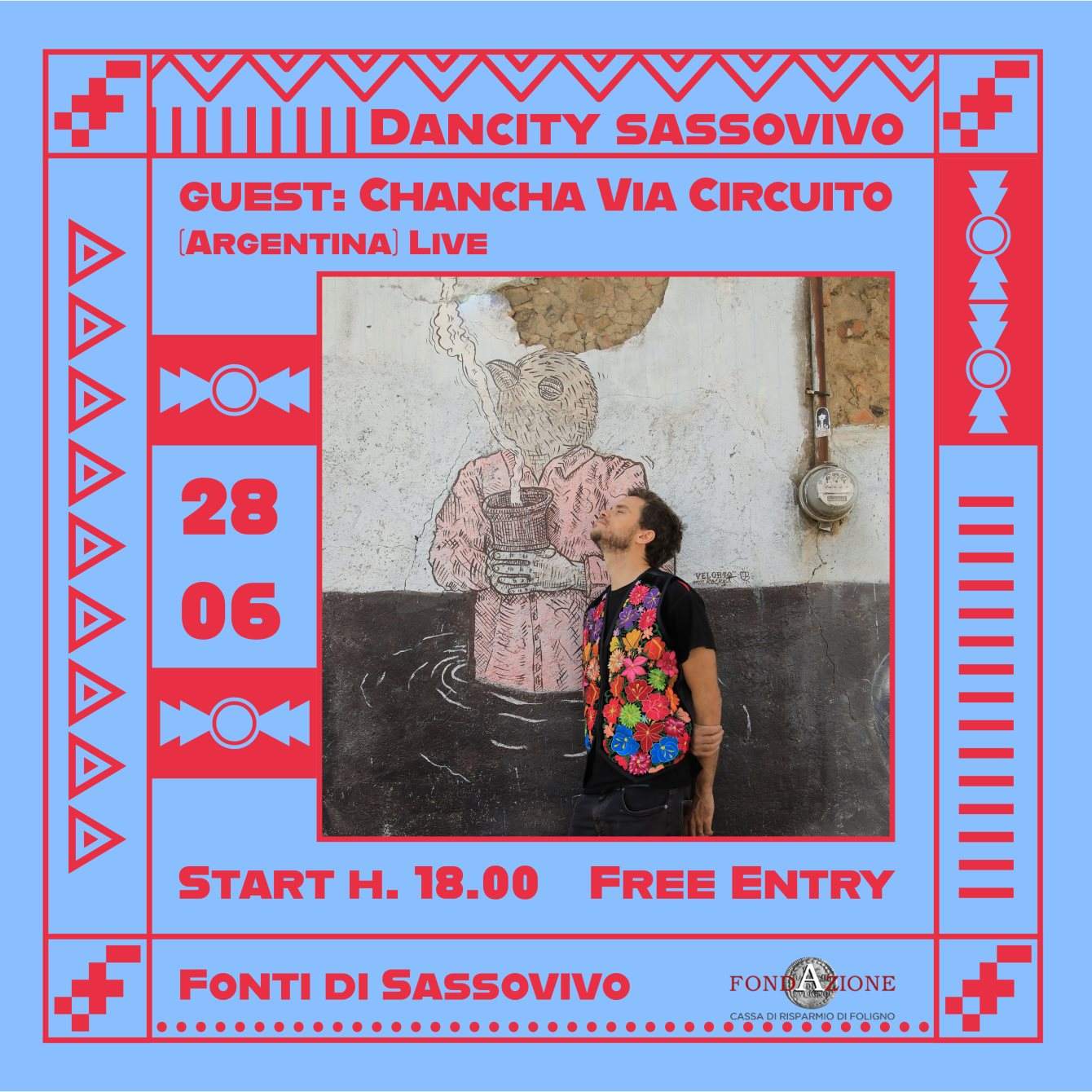 Dancity Sassovivo - Guest Chancha Via Circuito - フライヤー表