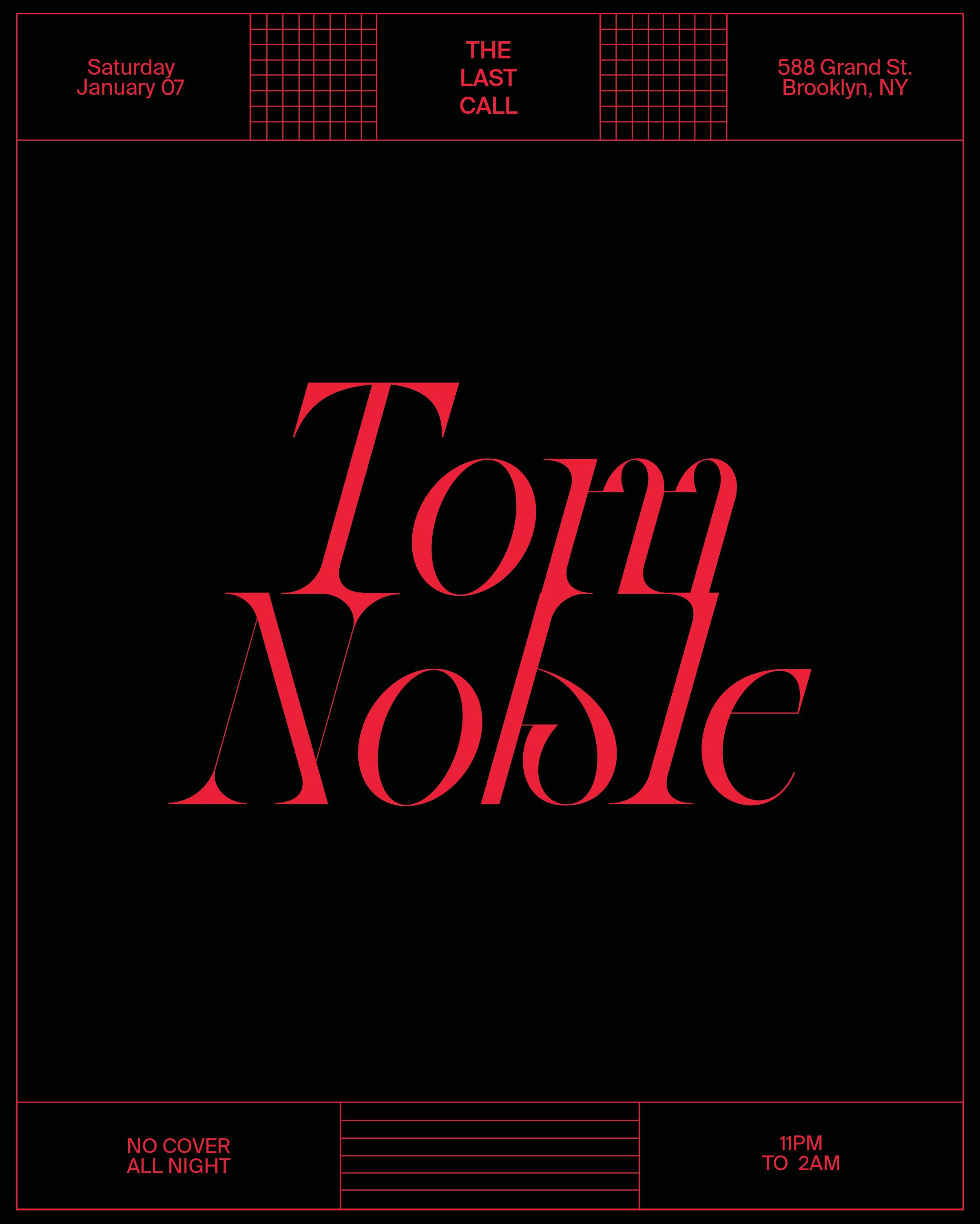 Tom Noble (Superior Elevation) - フライヤー表