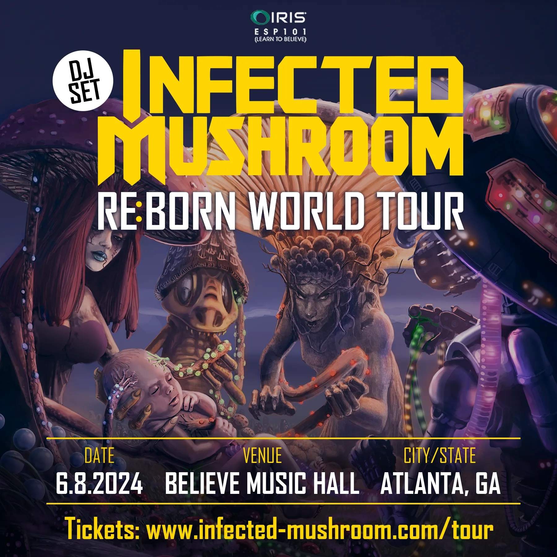 Infected Mushroom - RE:BORN World Tour - Página frontal
