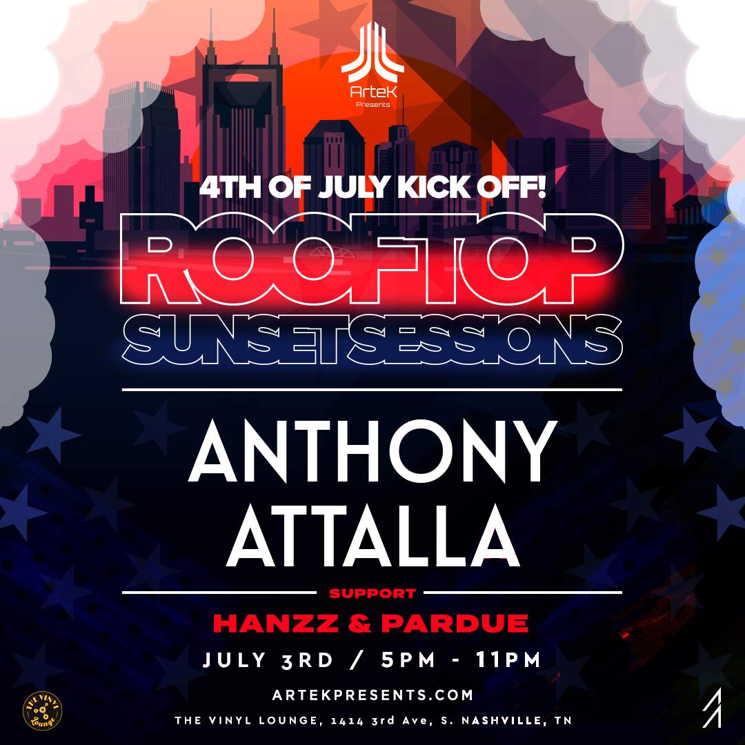 ArteK Presents - Rooftop Sunset Sessions Ft. Anthony Attalla + After Party - Página frontal