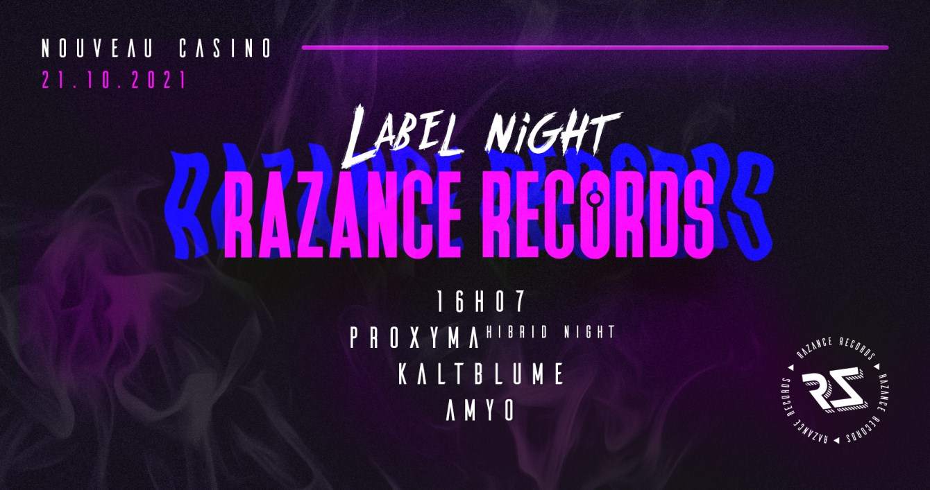 Razance: Label Night - フライヤー裏