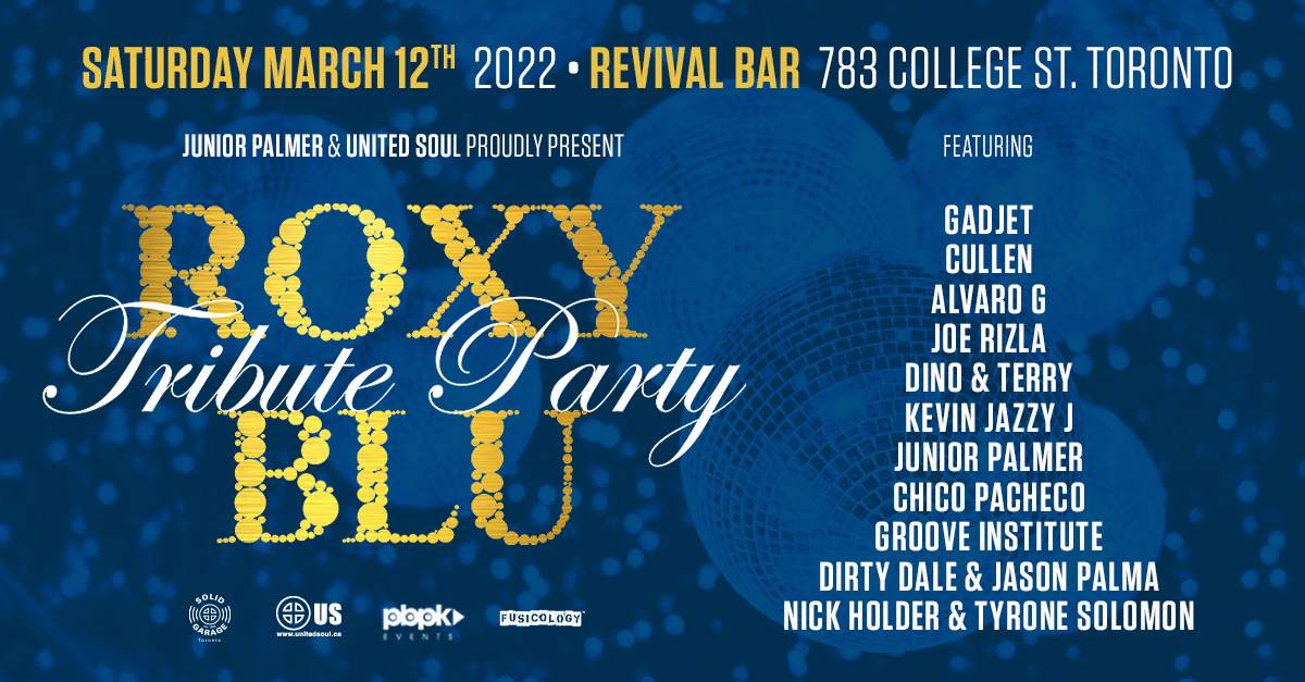 Roxy Blu Tribute Party 2022 - フライヤー裏