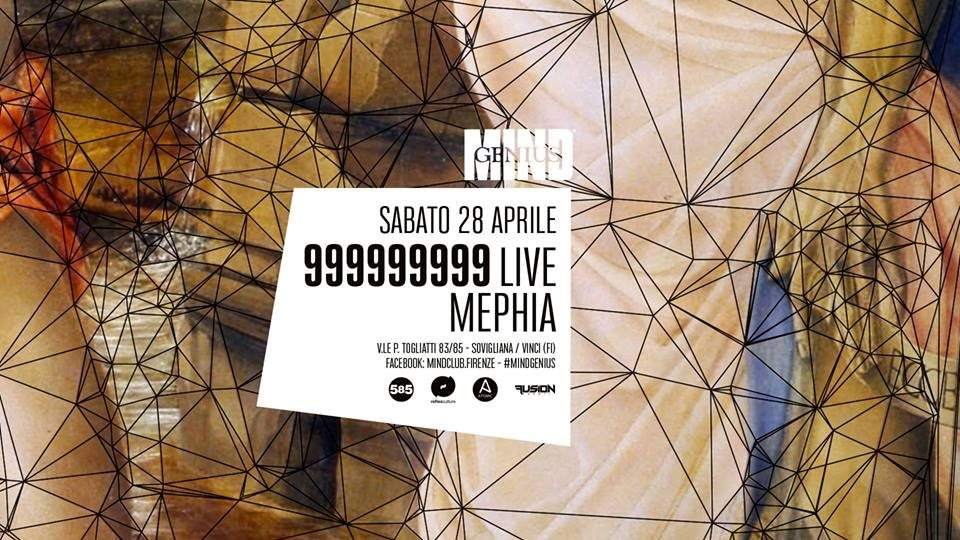 999999999 Live - Mephia - フライヤー表