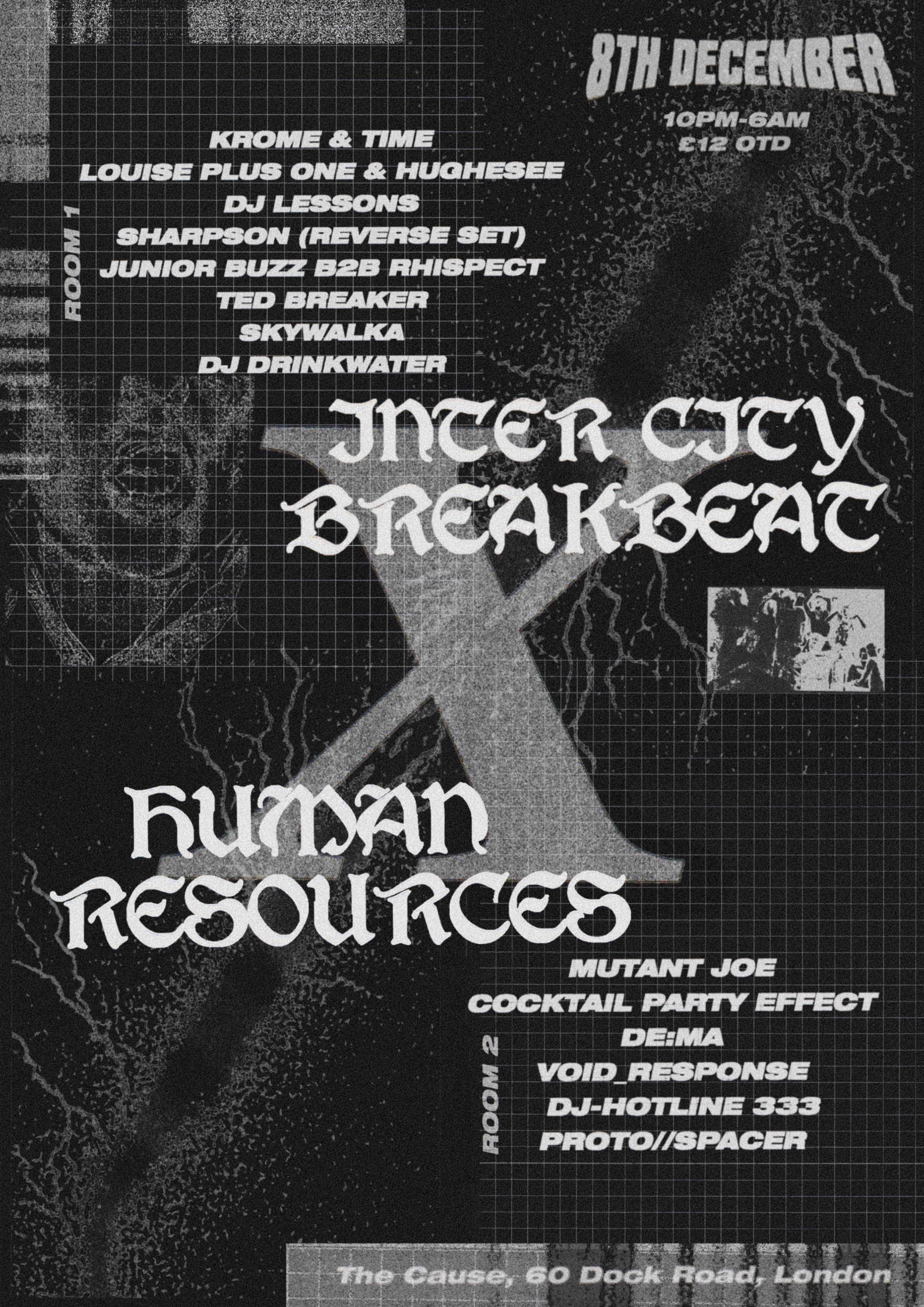 Inter City Breakbeat X Human Resources - フライヤー表