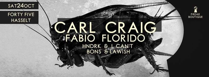 Freak Boutique - The Detroit Session with Carl Craig - フライヤー表