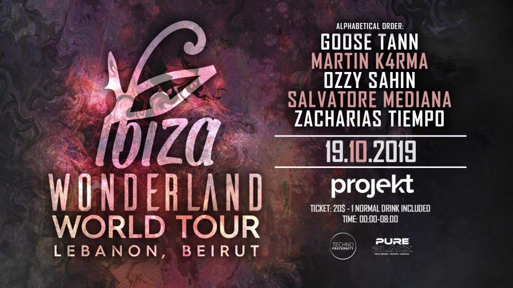 Ibiza Wonderland World Tour - Página frontal