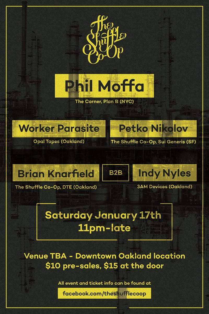 The Shuffle Co-Op Brings You Phil Moffa - フライヤー表