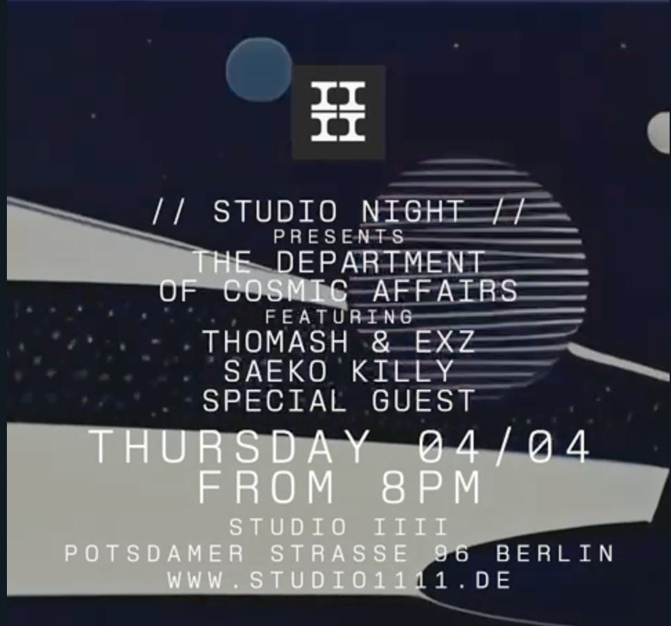 Studio Night presents: The Department of Cosmic Affairs - Página frontal
