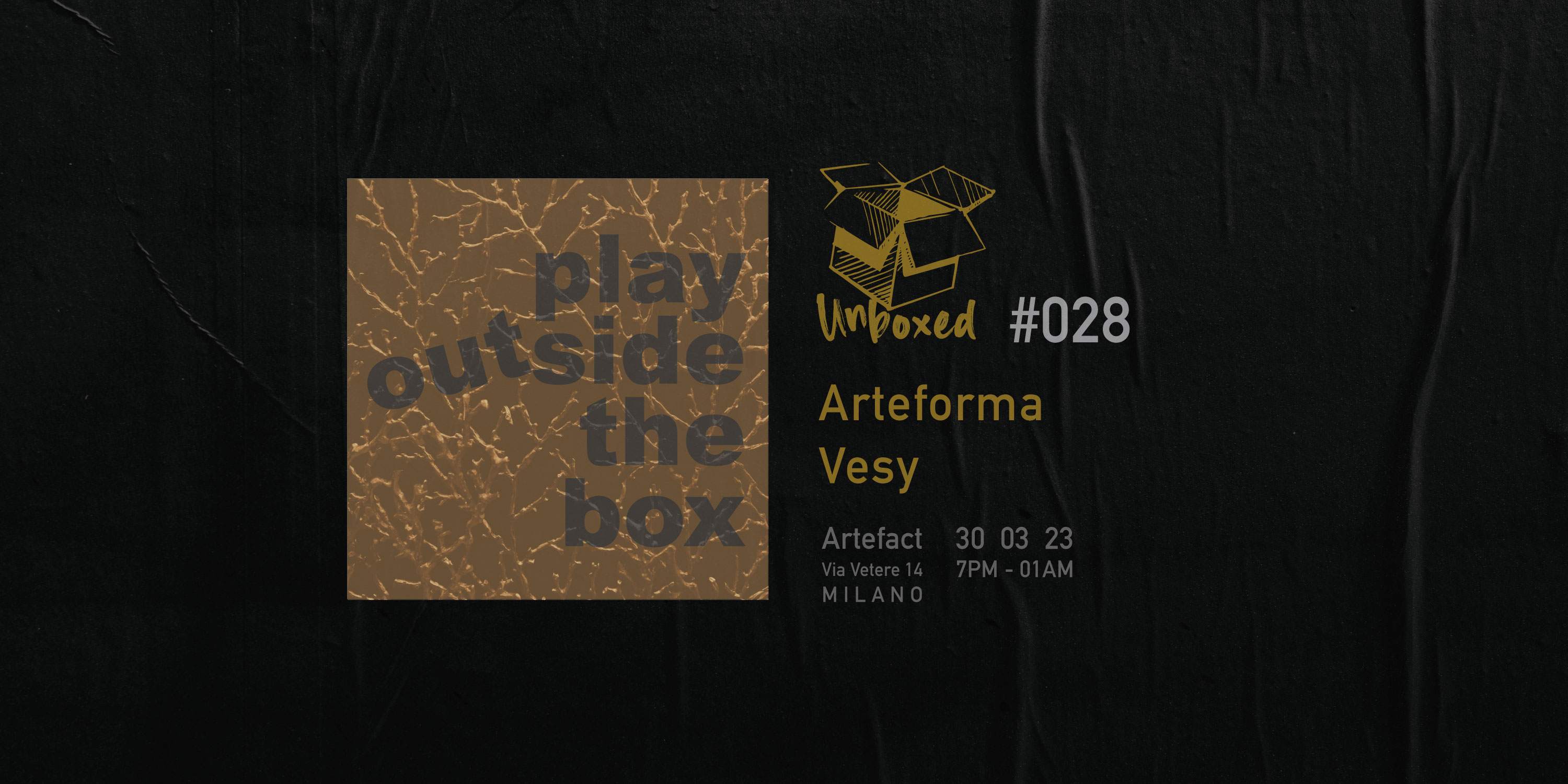 Unboxed: play outside the box #028 - フライヤー表