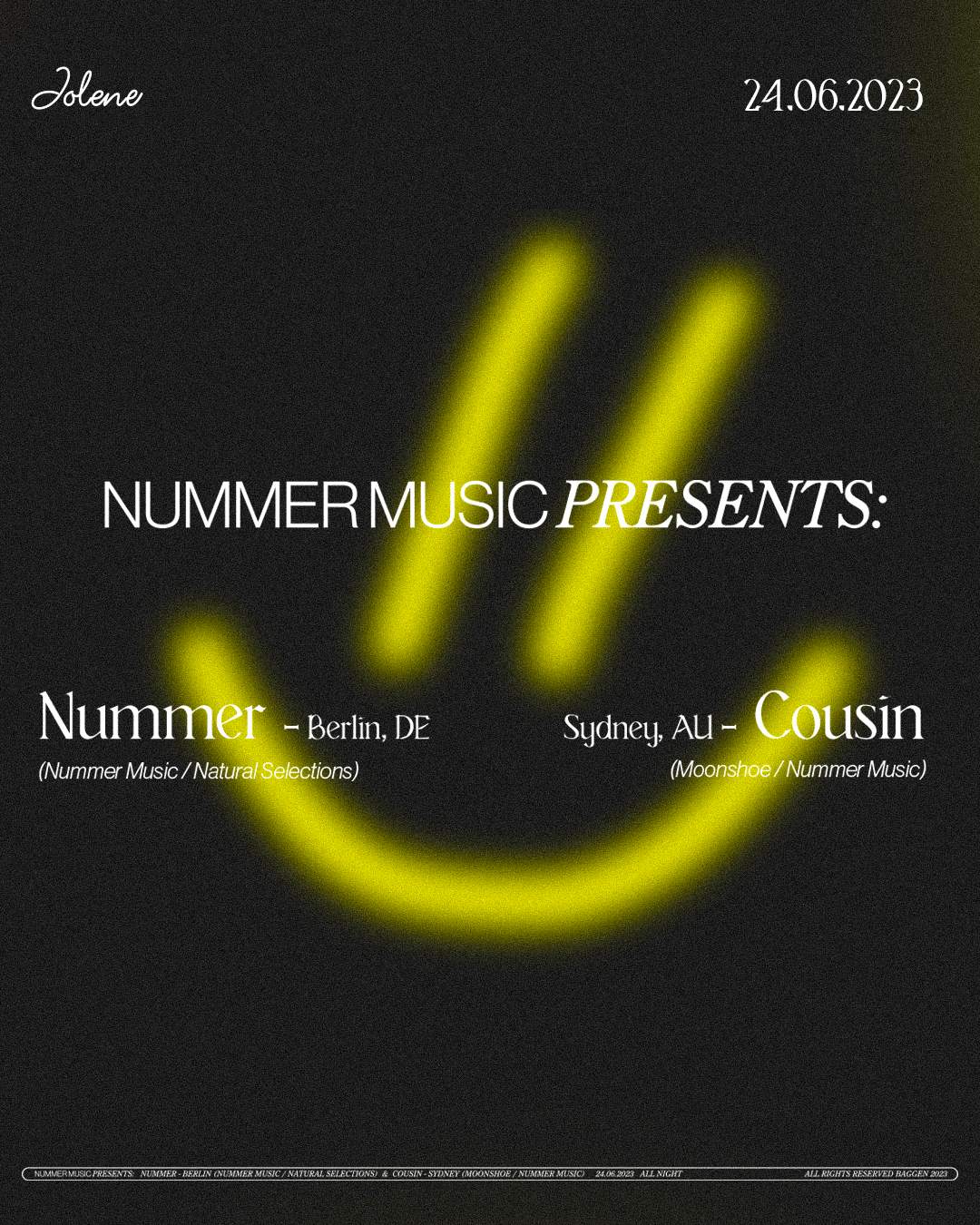 Nummer Music presents: - フライヤー表
