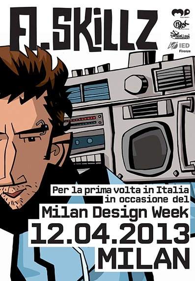 4thfloor Milan Design Week with A.Skillz - フライヤー表
