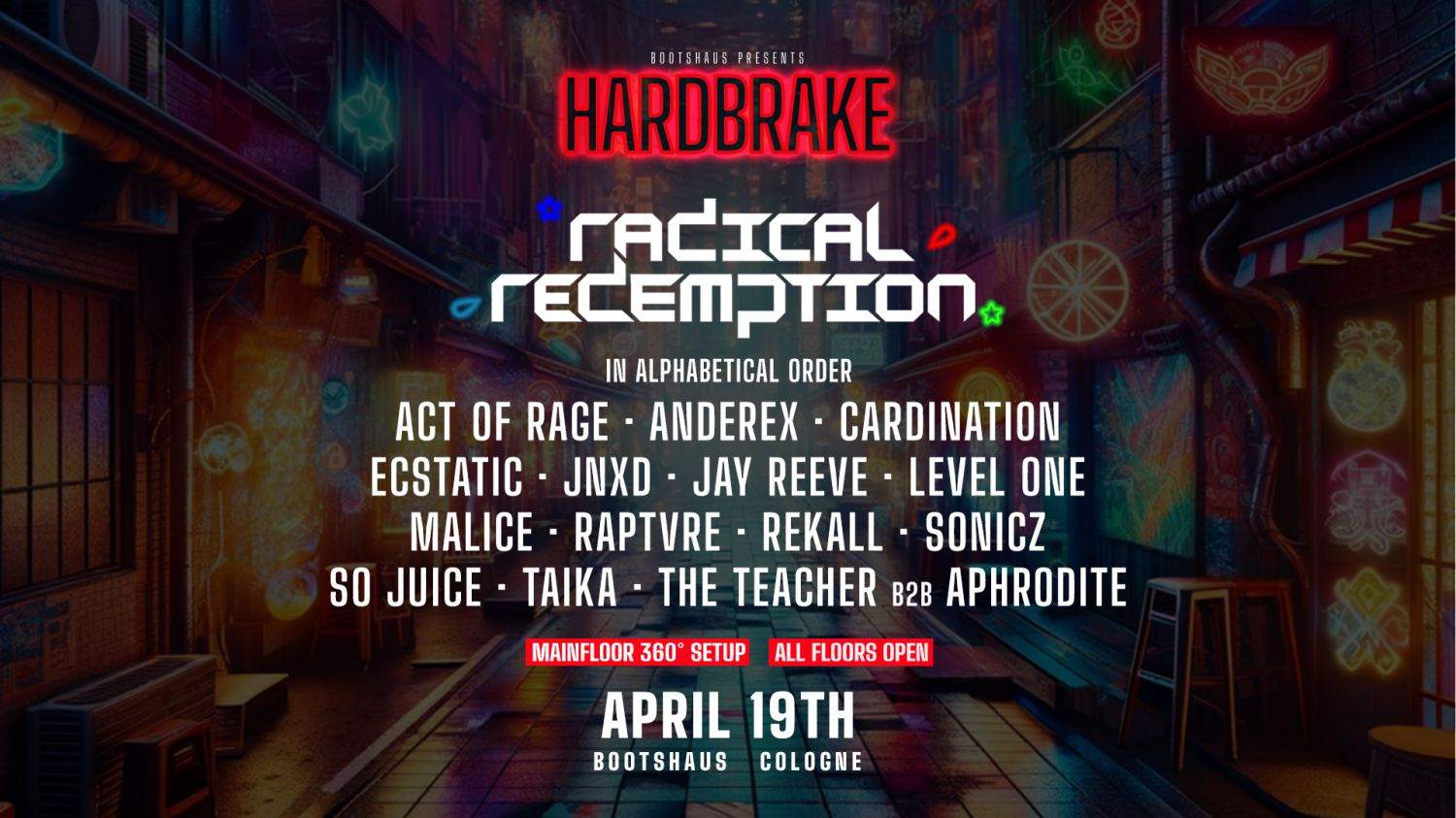 Bootshaus PRES. HARDBRAKE EP.2 W/ Radical Redemption AND MORE - フライヤー表