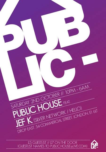 Public House feat Jef K - Página frontal