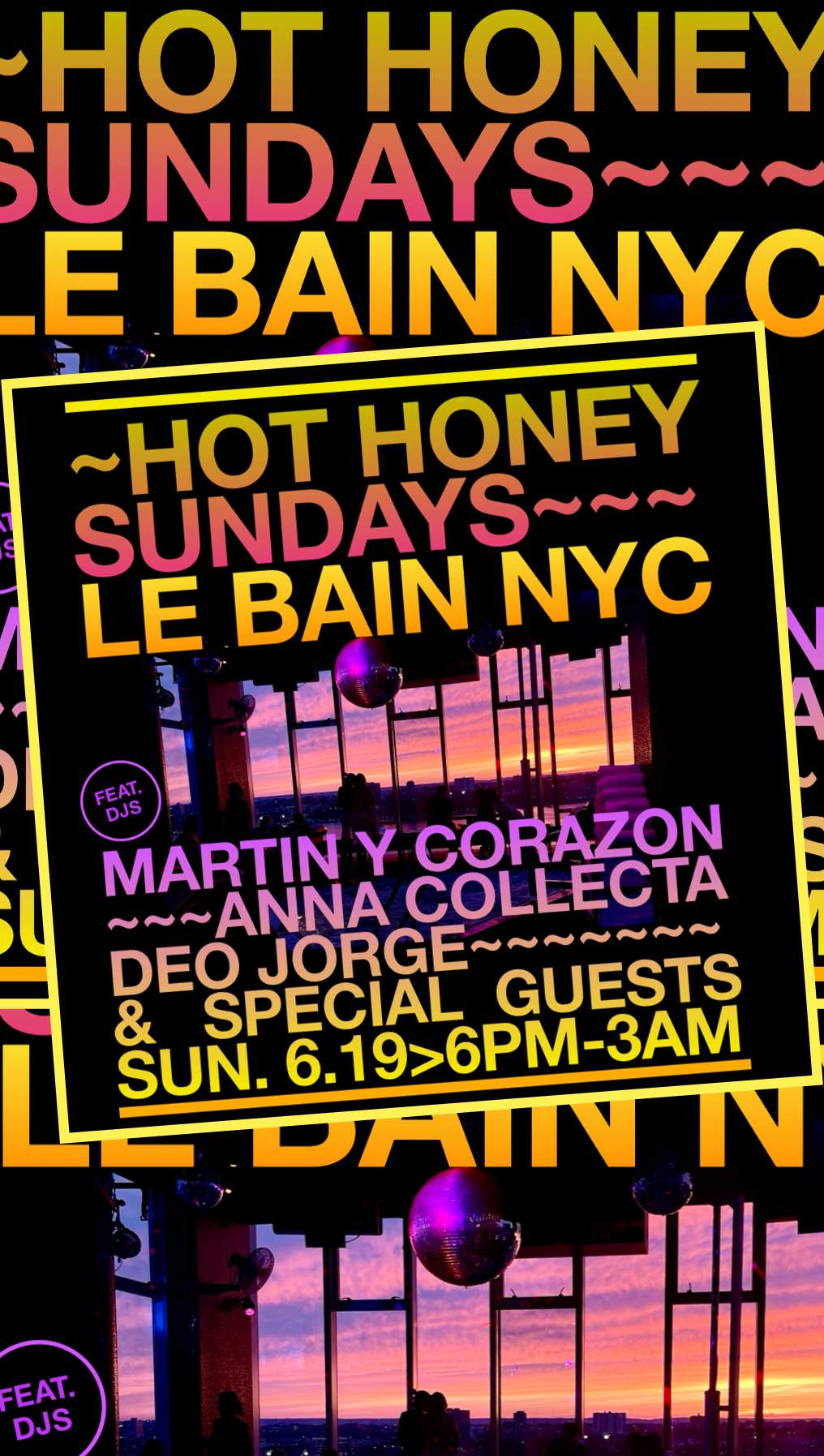 Hot Honey Sundays at Le Bain, New York City