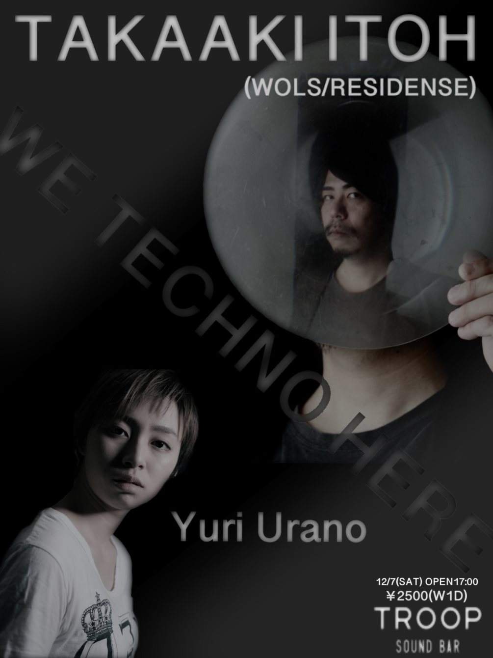 WE Techno Here - フライヤー表