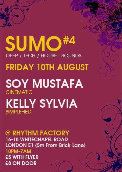 Sumo with Soy Mustafa, Kelly Sylvia - Página trasera