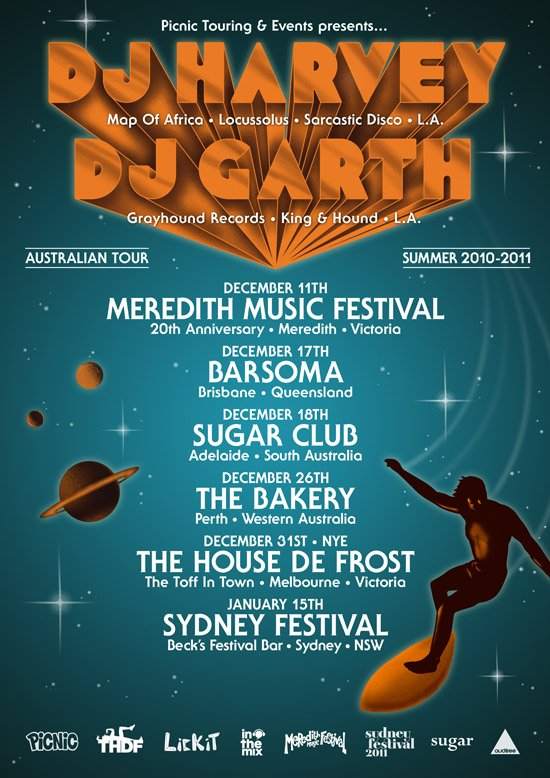 Sydney Festival: Picnic Pres. Dj Harvey & Dj Garth - Página frontal