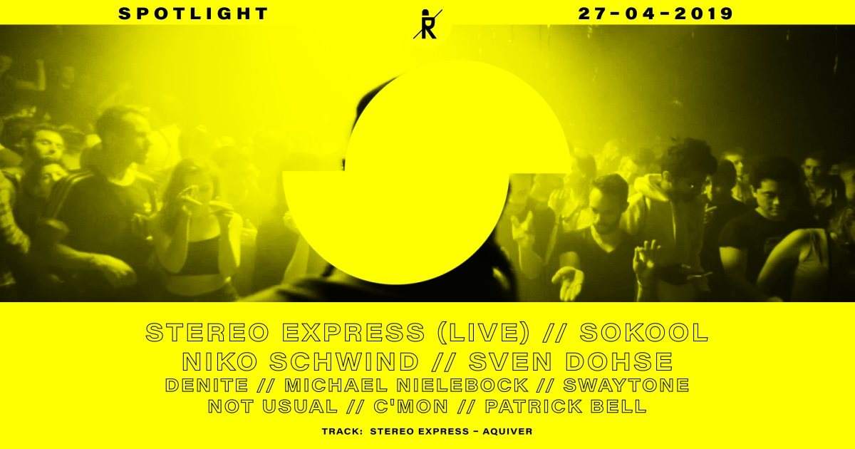 Spotlight with Stereo Express Live, Sokool, Niko Schwind - フライヤー裏