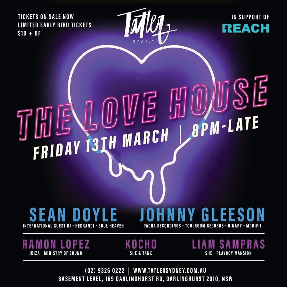 The Love House International Edition with Sean Doyle and Friends - フライヤー表