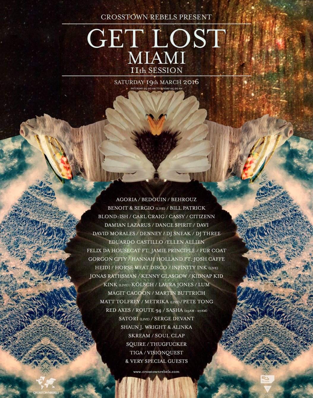 Crosstown Rebels present Get Lost Miami - 11th Session - フライヤー表