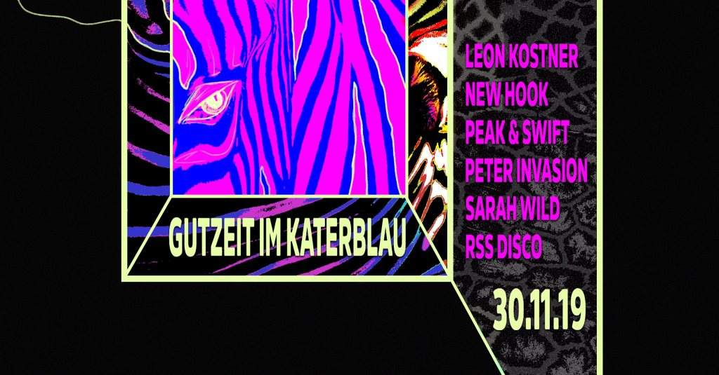 Gutzeit - Peter Invasion/ Sarah Wild/ New Hook/ Peak & Swift/ RSS Disco - フライヤー表
