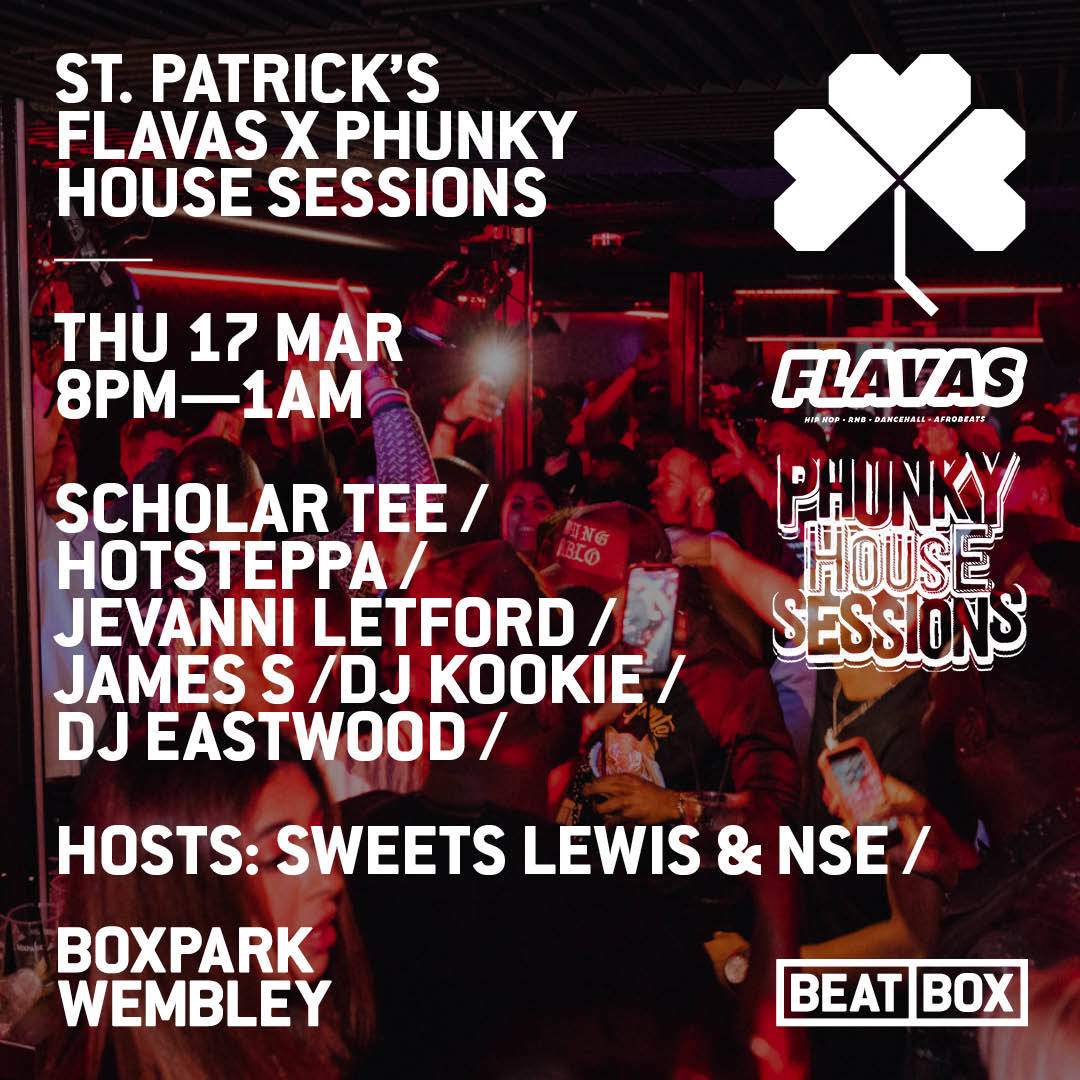 Flavas x Phunky House Sessions (St. Patrick's Day Special) ☘️ - Página trasera