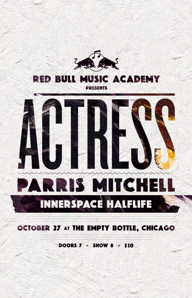 Rbma presents Actress, Parris Mitchell, Innerspace Halflife - Página frontal