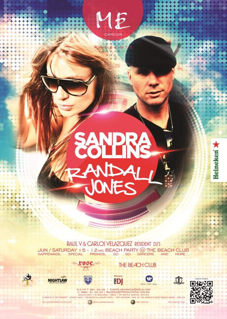 Sandra Collins & Randall Jones 'Beach Party - Página frontal