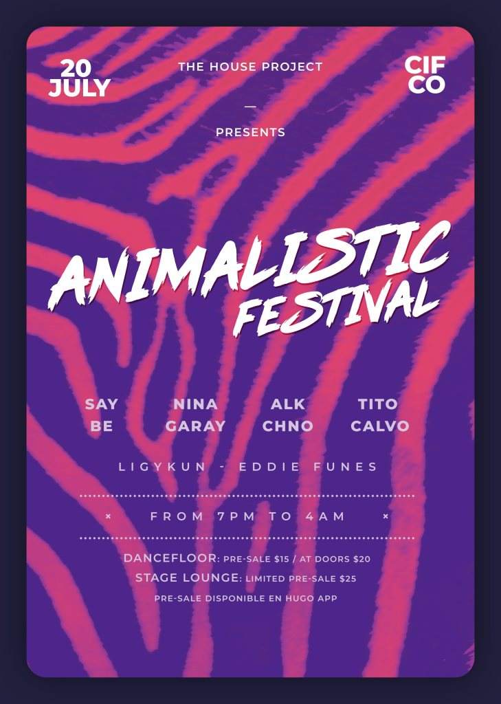 Animalistic Festival - フライヤー表